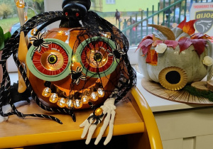 Kreatywna dynia zgłoszona do konkursu