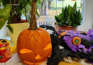 Kreatywna dynia zgłoszona do konkursu