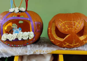 Kreatywna dynia zgłoszona do konkursu