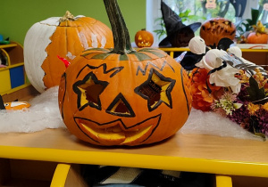 Kreatywna dynia zgłoszona do konkursu