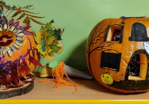 Kreatywna dynia zgłoszona do konkursu