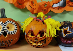 Kreatywna dynia zgłoszona do konkursu