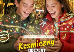 Plakat Kosmiczny prezent dla młodych Łodzian