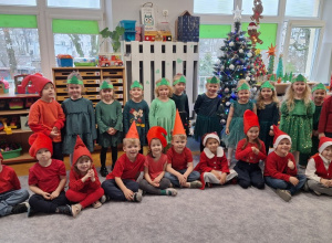 Tuż przed występem świątecznym