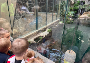 Dzieci zwiedzają Orientarium w ZOO